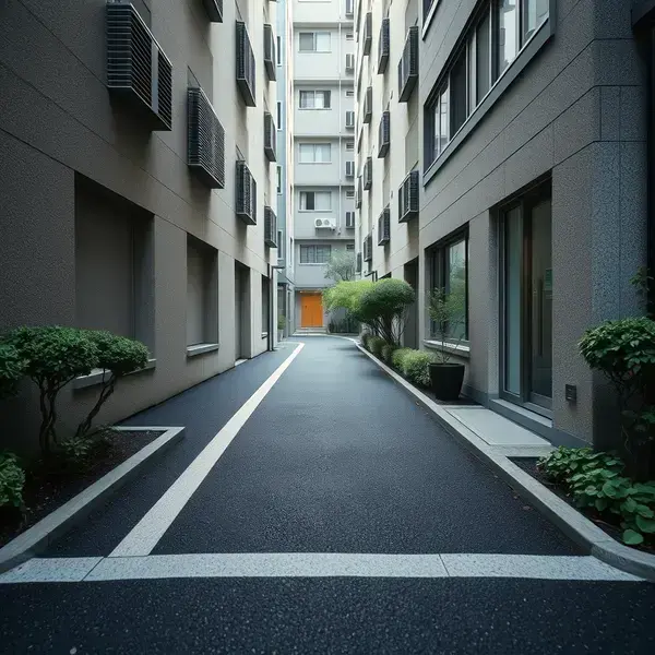  kievnewsmagazine.com 施工 - マンション入口アプローチ